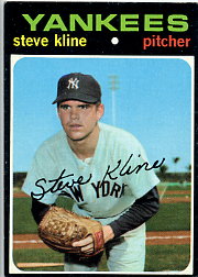 1971 Topps Baseball Cards      051      Steve Kline RC